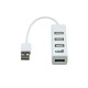 HUB USB 2.0 UNIVERSAL COOL 4 PUERTOS USB BLANCO